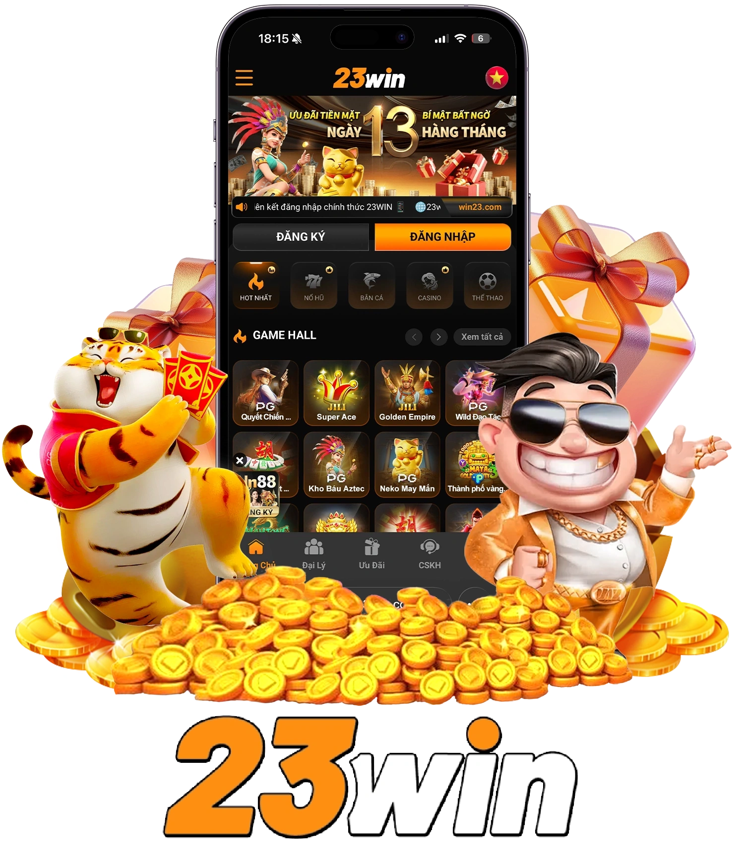 Ứng dụng 23Win trên điện thoại và máy tính bảng